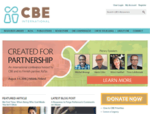 Tablet Screenshot of cbeinternational.org